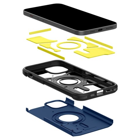Etui Tough Armor MagSafe z podstawką na iPhone 15 Plus niebieskie Etui Tough Armor MagSafe z podstawką na iPhone 15 Plus niebieskie