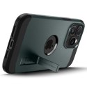 Etui Tough Armor MagSafe z podstawką na iPhone 15 Pro zielone