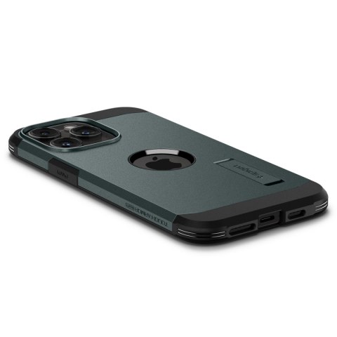 Etui Tough Armor MagSafe z podstawką na iPhone 15 Pro zielone Etui Tough Armor MagSafe z podstawką na iPhone 15 Pro zielone