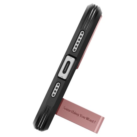 Etui Tough Armor MagSafe z podstawką na iPhone 15 różowe Etui Tough Armor MagSafe z podstawką na iPhone 15 różowe