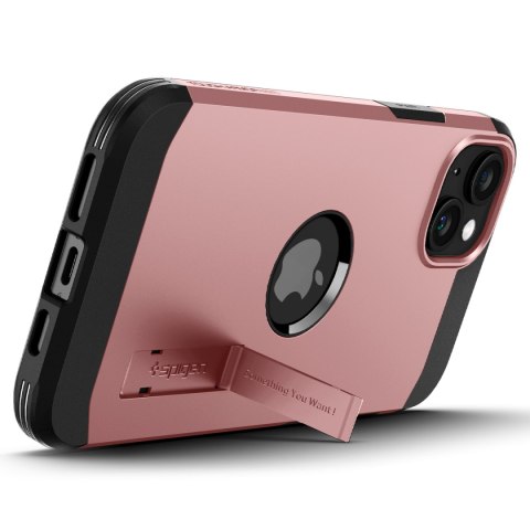 Etui Tough Armor MagSafe z podstawką na iPhone 15 różowe Etui Tough Armor MagSafe z podstawką na iPhone 15 różowe