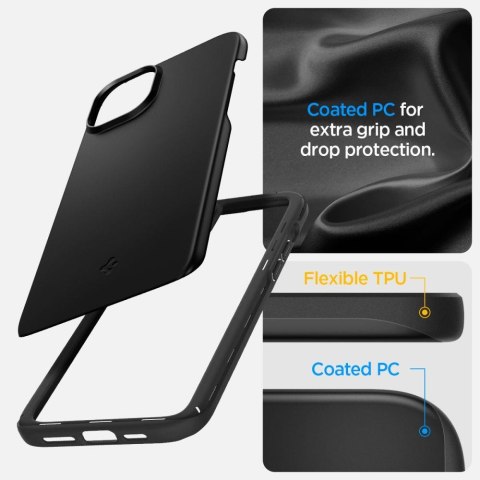 Etui ochronne do iPhone 15 Plus Thin Fit czarne Etui ochronne do iPhone 15 Plus Thin Fit czarne