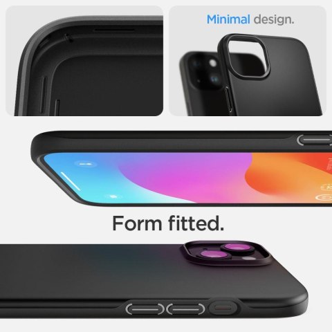Etui ochronne do iPhone 15 Thin Fit czarne Etui ochronne do iPhone 15 Thin Fit czarne
