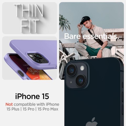 Etui ochronne do iPhone 15 Thin Fit fioletowe Etui ochronne do iPhone 15 Thin Fit fioletowe