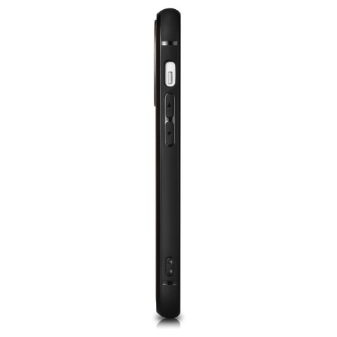 Etui pokryte naturalną skórą do iPhone 14 Pro Max Leather Oil Wax czarny Etui pokryte naturalną skórą do iPhone 14 Pro Max Leather Oil Wax czarny