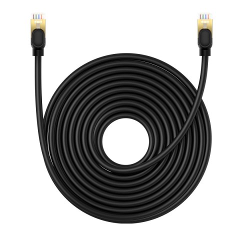 Kabel sieciowy LAN RJ45 Ethernet High Speed Cat.8 40Gbps 10m czarny Kabel sieciowy LAN RJ45 Ethernet High Speed Cat.8 40Gbps 10m czarny