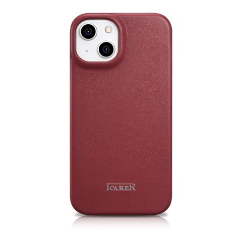 Skórzane etui iPhone 14 Plus z klapką magnetyczne MagSafe CE Premium Leather bordowy Skórzane etui iPhone 14 Plus z klapką magnetyczne MagSafe CE Premium Leather bordowy
