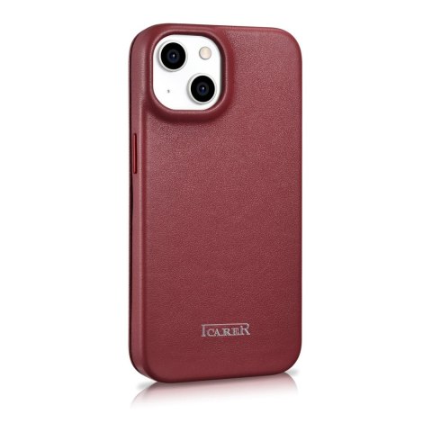 Skórzane etui iPhone 14 Plus z klapką magnetyczne MagSafe CE Premium Leather bordowy Skórzane etui iPhone 14 Plus z klapką magnetyczne MagSafe CE Premium Leather bordowy