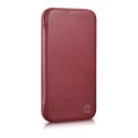 Skórzane etui iPhone 14 Plus z klapką magnetyczne MagSafe CE Premium Leather bordowy