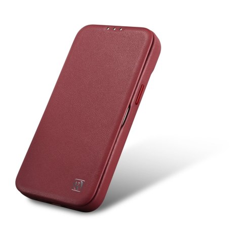 Skórzane etui iPhone 14 Plus z klapką magnetyczne MagSafe CE Premium Leather bordowy Skórzane etui iPhone 14 Plus z klapką magnetyczne MagSafe CE Premium Leather bordowy