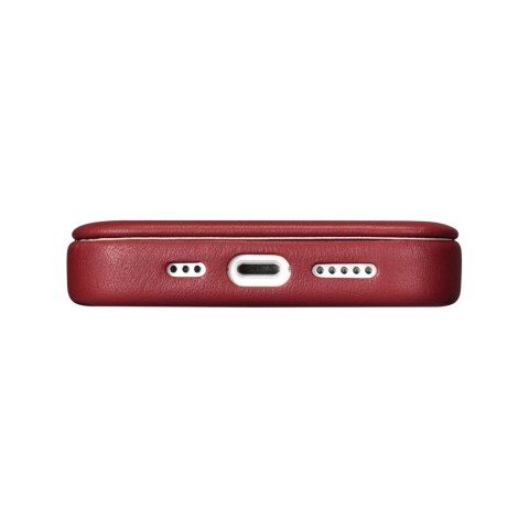 Skórzane etui iPhone 14 Plus z klapką magnetyczne MagSafe CE Premium Leather bordowy Skórzane etui iPhone 14 Plus z klapką magnetyczne MagSafe CE Premium Leather bordowy