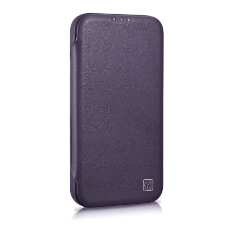 Skórzane etui iPhone 14 Plus z klapką magnetyczne MagSafe CE Premium Leather fioletowy Skórzane etui iPhone 14 Plus z klapką magnetyczne MagSafe CE Premium Leather fioletowy