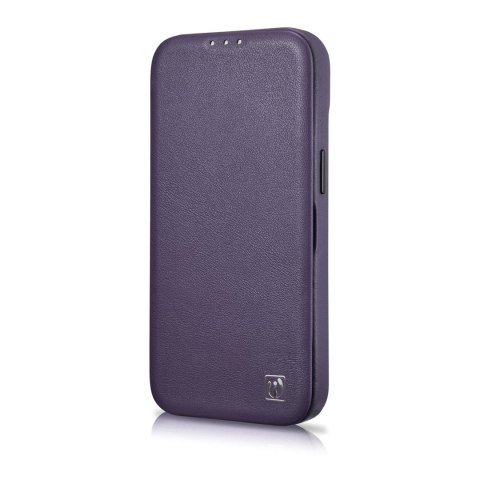 Skórzane etui iPhone 14 Plus z klapką magnetyczne MagSafe CE Premium Leather fioletowy Skórzane etui iPhone 14 Plus z klapką magnetyczne MagSafe CE Premium Leather fioletowy