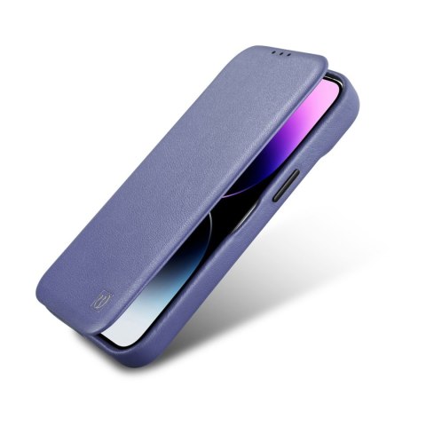 Skórzane etui iPhone 14 Plus z klapką magnetyczne MagSafe CE Premium Leather jasno fioletowy Skórzane etui iPhone 14 Plus z klapką magnetyczne MagSafe CE Premium Leather jasno fioletowy