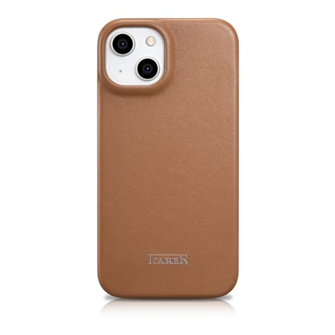 Skórzane etui iPhone 14 Plus z klapką magnetyczne MagSafe CE Premium Leather jasny brąz Skórzane etui iPhone 14 Plus z klapką magnetyczne MagSafe CE Premium Leather jasny brąz