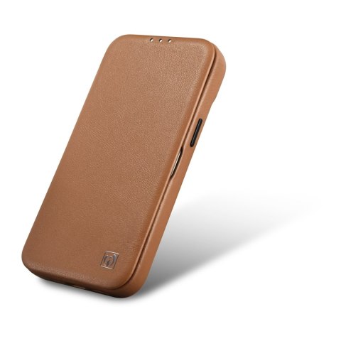 Skórzane etui iPhone 14 Plus z klapką magnetyczne MagSafe CE Premium Leather jasny brąz Skórzane etui iPhone 14 Plus z klapką magnetyczne MagSafe CE Premium Leather jasny brąz