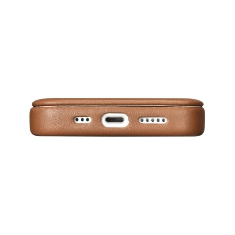 Skórzane etui iPhone 14 Plus z klapką magnetyczne MagSafe CE Premium Leather jasny brąz Skórzane etui iPhone 14 Plus z klapką magnetyczne MagSafe CE Premium Leather jasny brąz