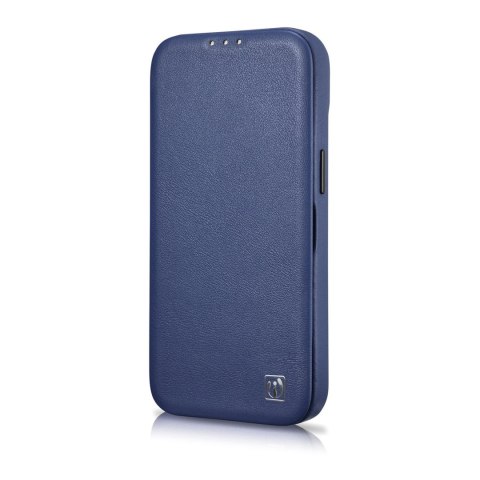 Skórzane etui iPhone 14 Plus z klapką magnetyczne MagSafe CE Premium Leather niebieski Skórzane etui iPhone 14 Plus z klapką magnetyczne MagSafe CE Premium Leather niebieski