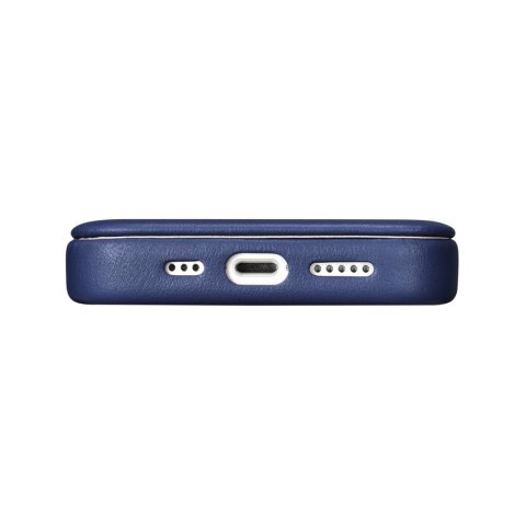 Skórzane etui iPhone 14 Plus z klapką magnetyczne MagSafe CE Premium Leather niebieski Skórzane etui iPhone 14 Plus z klapką magnetyczne MagSafe CE Premium Leather niebieski