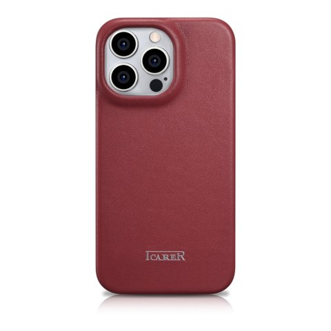 Skórzane etui iPhone 14 Pro Max z klapką magnetyczne MagSafe CE Premium Leather bordowy Skórzane etui iPhone 14 Pro Max z klapką magnetyczne MagSafe CE Premium Leather bordowy