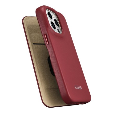 Skórzane etui iPhone 14 Pro Max z klapką magnetyczne MagSafe CE Premium Leather bordowy Skórzane etui iPhone 14 Pro Max z klapką magnetyczne MagSafe CE Premium Leather bordowy
