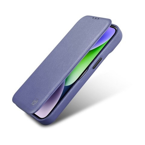 Skórzane etui iPhone 14 Pro Max z klapką magnetyczne MagSafe CE Premium Leather jasno fioletowy Skórzane etui iPhone 14 Pro Max z klapką magnetyczne MagSafe CE Premium Leather jasno fioletowy