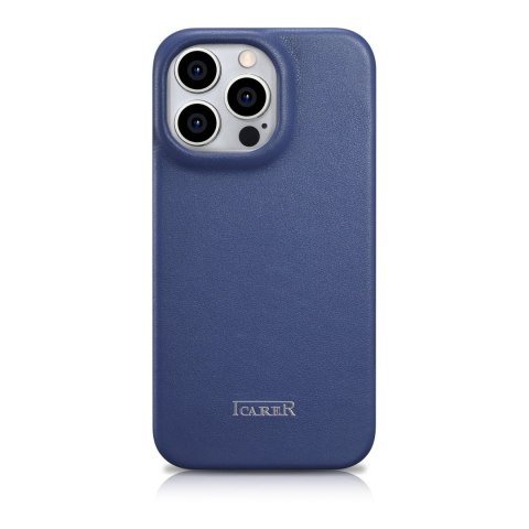 Skórzane etui iPhone 14 Pro Max z klapką magnetyczne MagSafe CE Premium Leather niebieski Skórzane etui iPhone 14 Pro Max z klapką magnetyczne MagSafe CE Premium Leather niebieski