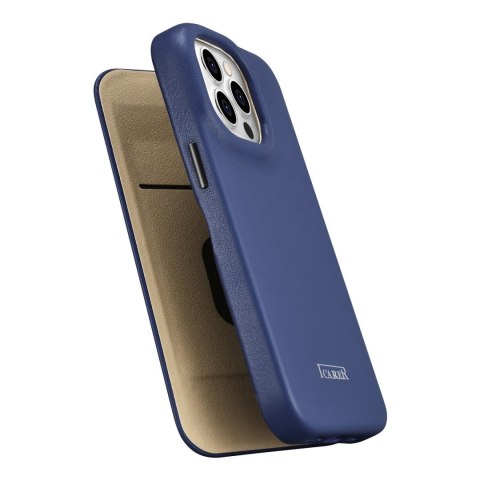 Skórzane etui iPhone 14 Pro Max z klapką magnetyczne MagSafe CE Premium Leather niebieski Skórzane etui iPhone 14 Pro Max z klapką magnetyczne MagSafe CE Premium Leather niebieski