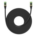 Szybki kabel sieciowy LAN RJ45 cat.8 40Gbps pleciony 10m czarny