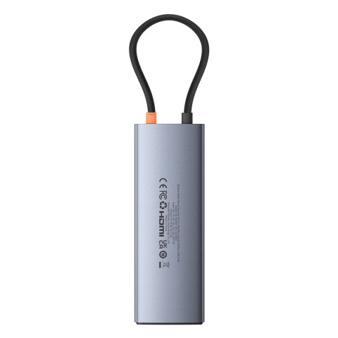 11w1 HUB Adapter USB-C do USB-C PD USB-C 3x USB-A HDMI AUX RJ-45 SD TF szary 11w1 HUB Adapter USB-C do USB-C PD USB-C 3x USB-A HDMI AUX RJ-45 SD TF szary