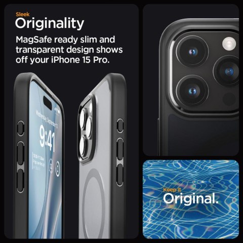 Etui Ultra Hybrid Mag z MagSafe na iPhone 15 Pro przezroczysto-czarne Etui Ultra Hybrid Mag z MagSafe na iPhone 15 Pro przezroczysto-czarne