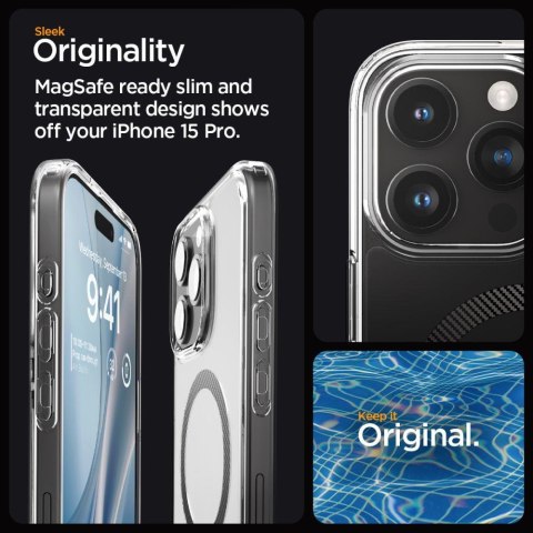 Etui Ultra Hybrid Mag z MagSafe na iPhone 15 Pro szare Etui Ultra Hybrid Mag z MagSafe na iPhone 15 Pro szare