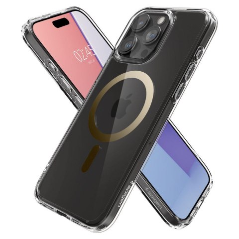 Etui Ultra Hybrid Mag z MagSafe na iPhone 15 Pro złote Etui Ultra Hybrid Mag z MagSafe na iPhone 15 Pro złote