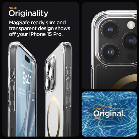 Etui Ultra Hybrid Mag z MagSafe na iPhone 15 Pro złote Etui Ultra Hybrid Mag z MagSafe na iPhone 15 Pro złote