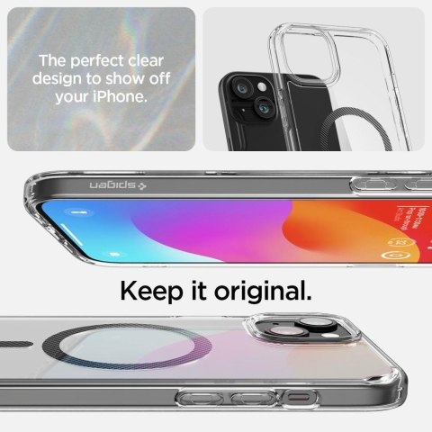 Etui Ultra Hybrid Mag z MagSafe na iPhone 15 szare Etui Ultra Hybrid Mag z MagSafe na iPhone 15 szare