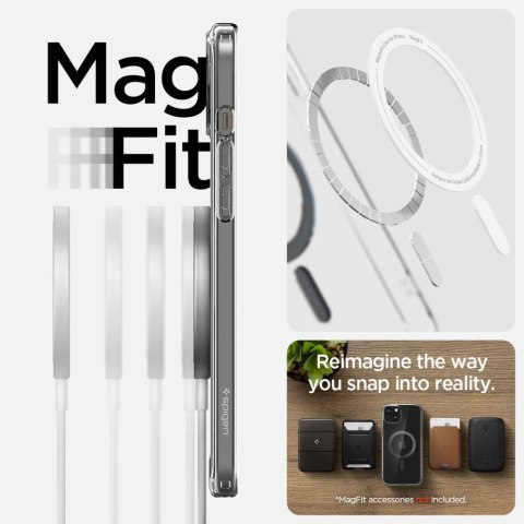 Etui Ultra Hybrid Mag z MagSafe na iPhone 15 szare Etui Ultra Hybrid Mag z MagSafe na iPhone 15 szare