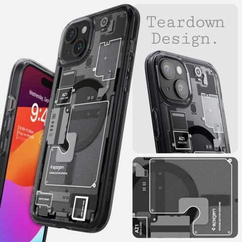 Etui Ultra Hybrid Mag z MagSafe na iPhone 15 szaro-czarne Etui Ultra Hybrid Mag z MagSafe na iPhone 15 szaro-czarne