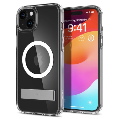 Etui Ultra Hybrid S MagSafe z podstawką do iPhone 15 Plus przezroczyste Etui Ultra Hybrid S MagSafe z podstawką do iPhone 15 Plus przezroczyste