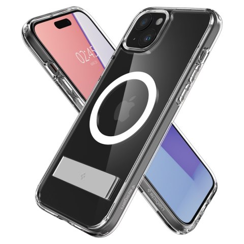 Etui Ultra Hybrid S MagSafe z podstawką do iPhone 15 Plus przezroczyste Etui Ultra Hybrid S MagSafe z podstawką do iPhone 15 Plus przezroczyste