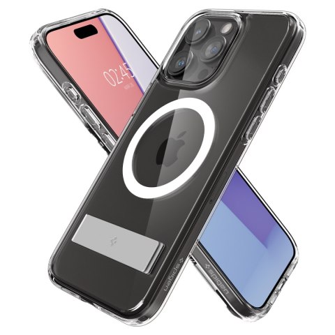 Etui Ultra Hybrid S MagSafe z podstawką do iPhone 15 Pro przezroczyste Etui Ultra Hybrid S MagSafe z podstawką do iPhone 15 Pro przezroczyste