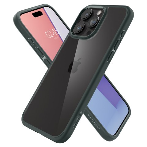 Etui Ultra Hybrid na iPhone 15 Pro Max ciemnozielone Etui Ultra Hybrid na iPhone 15 Pro Max ciemnozielone