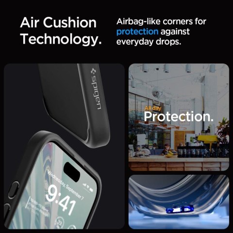 Etui Ultra Hybrid na iPhone 15 Pro Max przezroczysto-czarne Etui Ultra Hybrid na iPhone 15 Pro Max przezroczysto-czarne