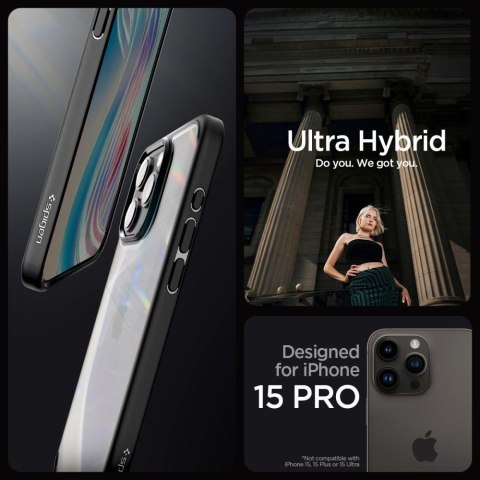 Etui Ultra Hybrid na iPhone 15 Pro czarny mat Etui Ultra Hybrid na iPhone 15 Pro czarny mat