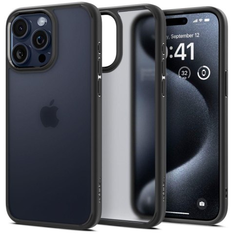 Etui Ultra Hybrid na iPhone 15 Pro przezroczysto-czarne Etui Ultra Hybrid na iPhone 15 Pro przezroczysto-czarne
