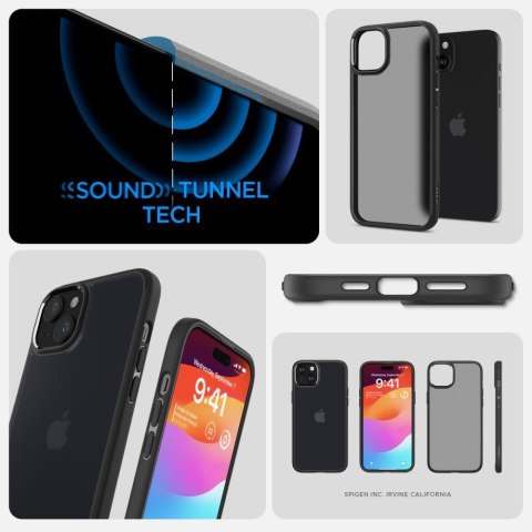 Etui Ultra Hybrid na iPhone 15 przezroczysto-czarne Etui Ultra Hybrid na iPhone 15 przezroczysto-czarne