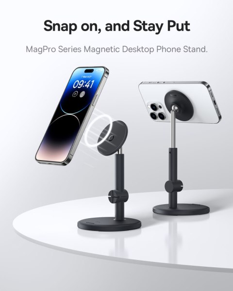 Magnetyczny uchwyt stojący MagPro do telefonu tabletu czarny Magnetyczny uchwyt stojący MagPro do telefonu tabletu czarny