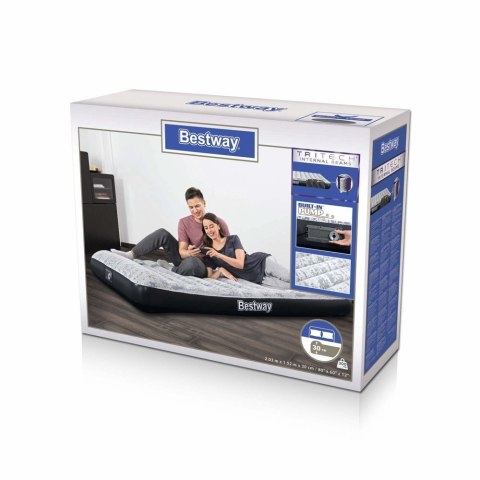 Dmuchany Materac Z Pompką 203 x 152 x 30 cm Bestway 67836 Dmuchany Materac Z Pompką 203 x 152 x 30 cm Bestway 67836
