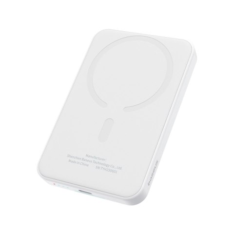 Mini powerbank 5000mAh 20W + kabel USB-C 20V / 3A biały Mini powerbank 5000mAh 20W + kabel USB-C 20V / 3A biały