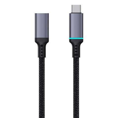 Przedłużacz kabla przewodu USB-C 10Gbps 0.5m czarny Przedłużacz kabla przewodu USB-C 10Gbps 0.5m czarny
