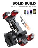Rowerowy motocyklowy uchwyt do telefonu na kierownicę Security Lock czarny